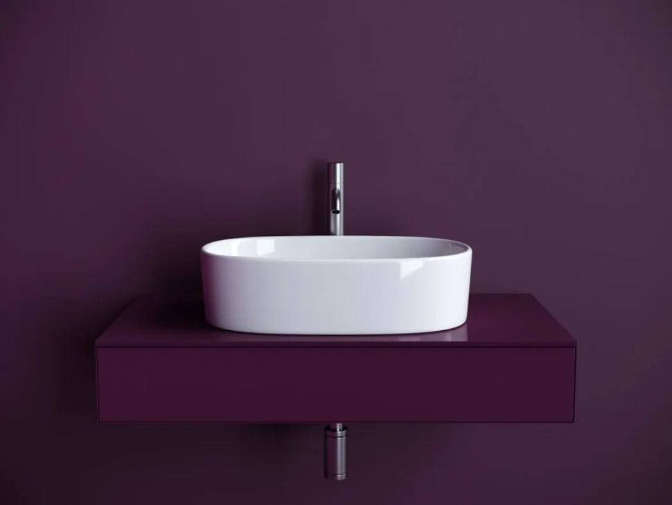 Накладная раковина Ceramicanova Element CN6075 белая глянцевая