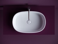 Накладная раковина Ceramicanova Element CN6075 белая глянцевая