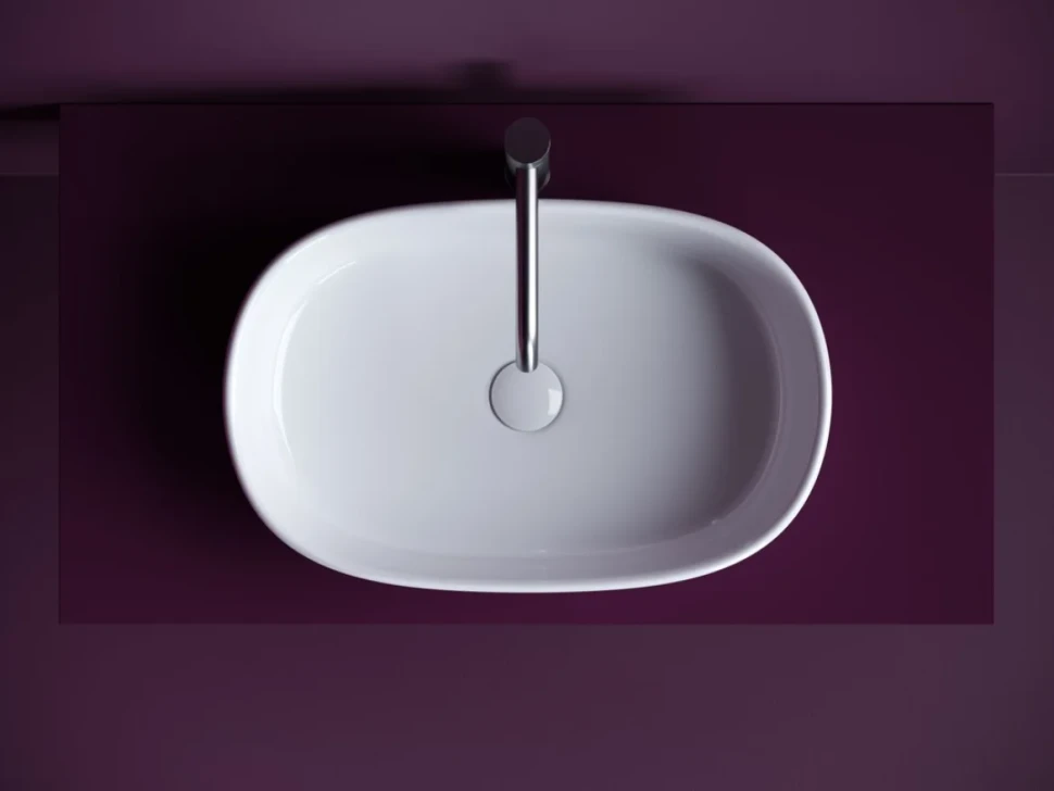 Накладная раковина Ceramicanova Element CN6075 белая глянцевая