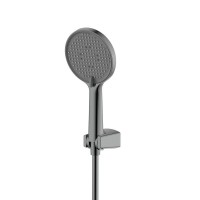 Смеситель для душа с душевым гарнитуром, метал Gun metal, AQUAme Monza AQM6313GM