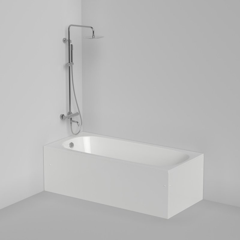 Акриловая ванна Berges Nelu 050019 без опоры 160x75 см, пристенная, белая