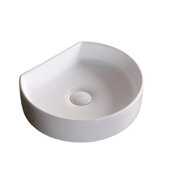 Накладная раковина Ceruttispa CR7088 40 глянцевая белая