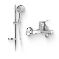 Душевой комплект Смеситель Jacob Delafon Brive E75766-CP + Гарнитур Elite E32910-CP