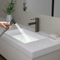 Комплект для раковины Timo Saona 2360/18G с гигиеническим душем, черное золото