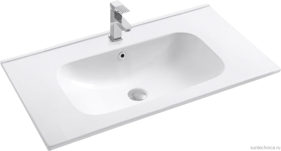 Тумба с раковиной Art&Max Platino 90 подвесная, белая матовая