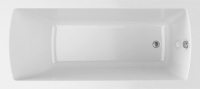 Акриловая ванна Alex Baitler Garda 150x70 см, встраиваемая, белая, с экраном
