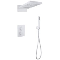 Душевой комплект Abber Weiss Insel AF8052W С ВНУТРЕННЕЙ ЧАСТЬЮ, белый