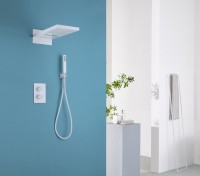 Душевой комплект Abber Weiss Insel AF8052W С ВНУТРЕННЕЙ ЧАСТЬЮ, белый