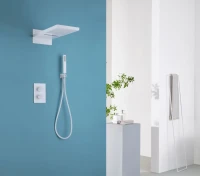 Душевой комплект Abber Weiss Insel AF8052W С ВНУТРЕННЕЙ ЧАСТЬЮ, белый