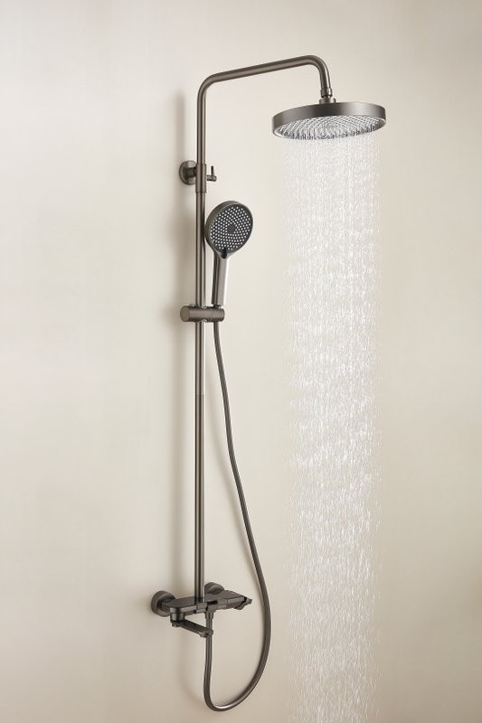 Душевая стойка BELZ B713 B25713-3 оружейная сталь