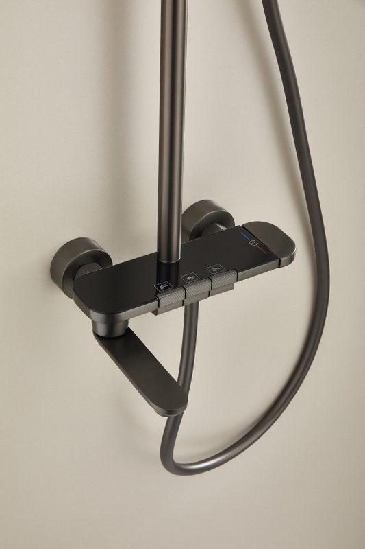 Душевая стойка BELZ B713 B25713-3 оружейная сталь