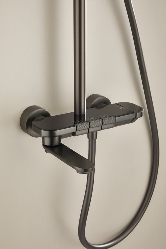 Душевая стойка BELZ B713 B25713-3 оружейная сталь