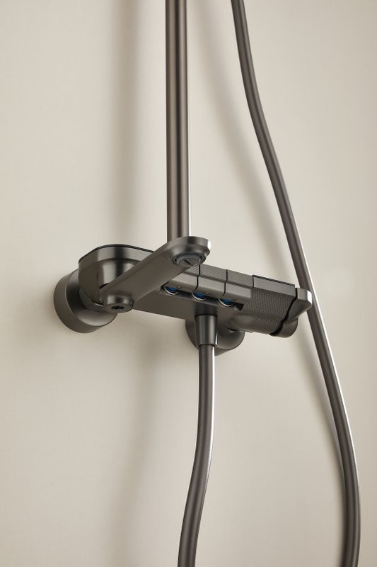 Душевая стойка BELZ B713 B25713-3 оружейная сталь