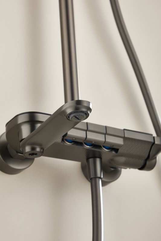 Душевая стойка BELZ B713 B25713-3 оружейная сталь