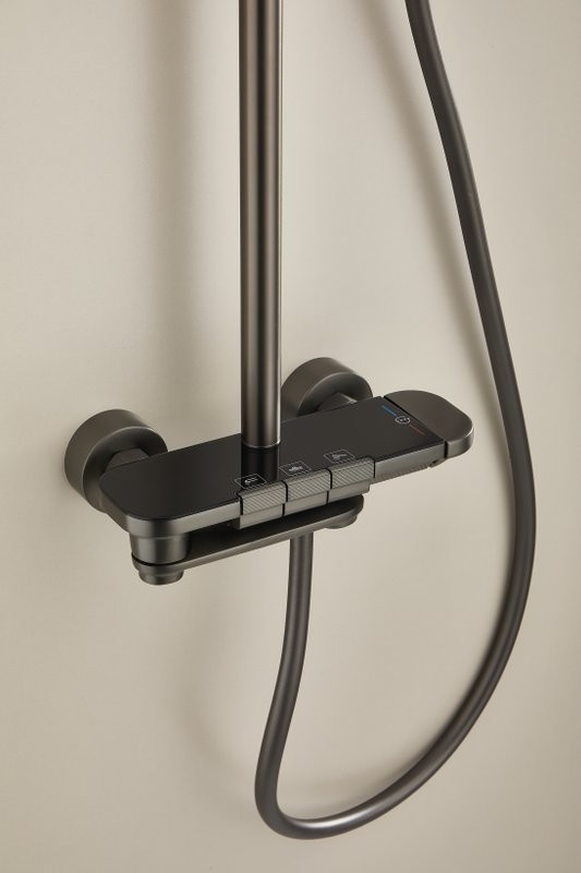 Душевая стойка BELZ B713 B25713-3 оружейная сталь