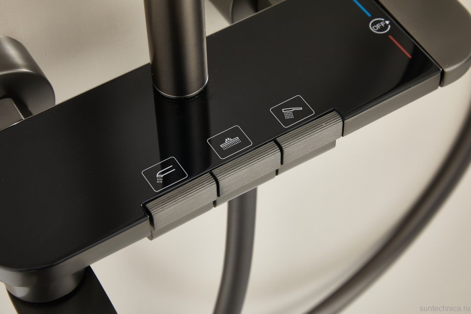 Душевая стойка BELZ B713 B25713-3 оружейная сталь