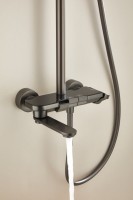 Душевая стойка BELZ B713 B25713-3 оружейная сталь