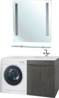Тумба с раковиной Bellezza Олиссия 120 серая, под стиральную машину R