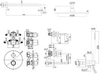 Комплект для ванной Paffoni Light KITLIQ018BO006 С ВНУТРЕННЕЙ ЧАСТЬЮ, белый матовый