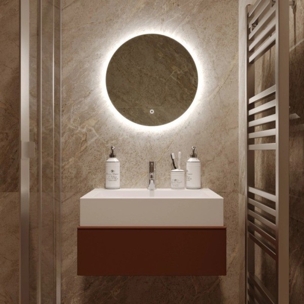 Зеркало круглое Mixline Саванна -Лайт 50 с подсветкой