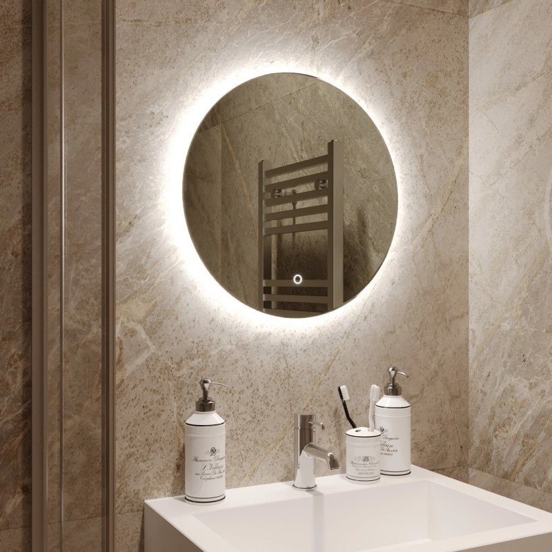 Зеркало круглое Mixline Саванна -Лайт 50 с подсветкой