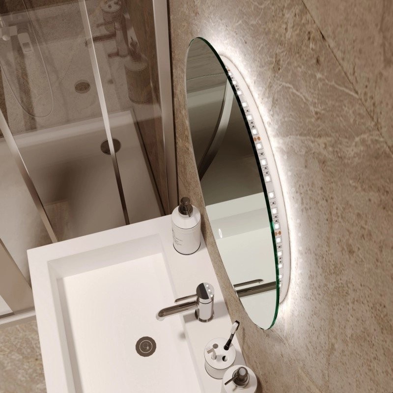 Зеркало круглое Mixline Саванна -Лайт 50 с подсветкой