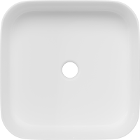 Накладная раковина STWORKI Эстерсунд S31410WH 39 глянцевая белая, квадратная