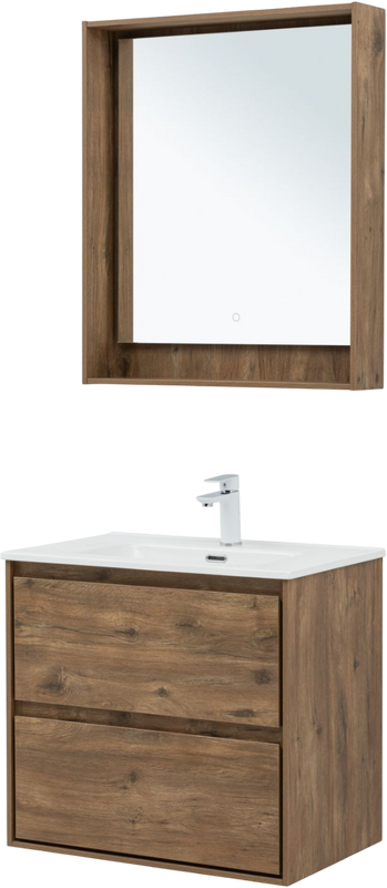 Мебель для ванной комнаты Aquanet Милан 70 подвесная, дуб рустикальный