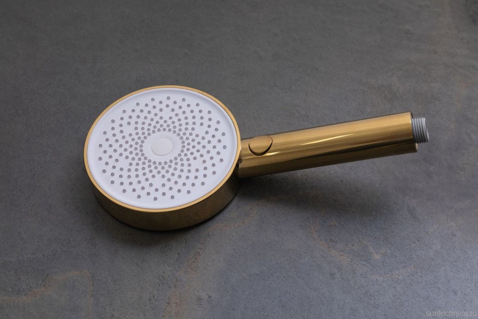 Душевая лейка Allen Brau Priority 5.31B20-GB 3 режима, брашированное золото