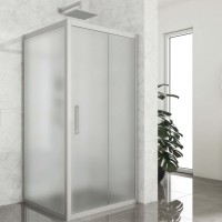 Душевой уголок Kubele DE019 S-MAT-MT 105х105 см, профиль матовый хром