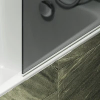 Шторка на ванну Maybahglass MGV-786-6 70x140, профиль черный, стекло матовый графит