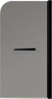 Шторка на ванну Maybahglass MGV-786-6 70x140, профиль черный, стекло матовый графит