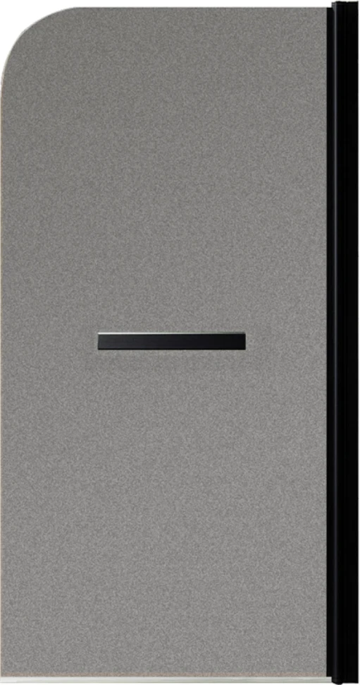 Шторка на ванну Maybahglass MGV-786-6 70x140, профиль черный, стекло матовый графит