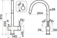 Комплект Мойка Omoikiri Daisen 78-BL черная + Смеситель Yamada P-BL черный