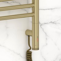 Полотенцесушитель электрический Сунержа Богема 3.1 020-6005-1030 110x35 см, подключение справа, шампань, лесенка