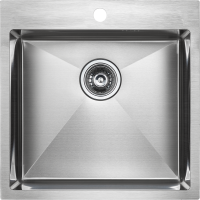 Комплект Мойка Paulmark Kroner PM215151-BS брашированная нержавеющая сталь + Смеситель Siegen Si213111-CRw хром, с гибким изливом + Измельчитель Intenso