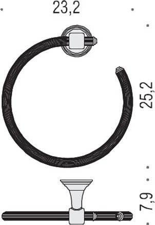 Полотенцедержатель Colombo Design Hermitage В3331.OA бронза