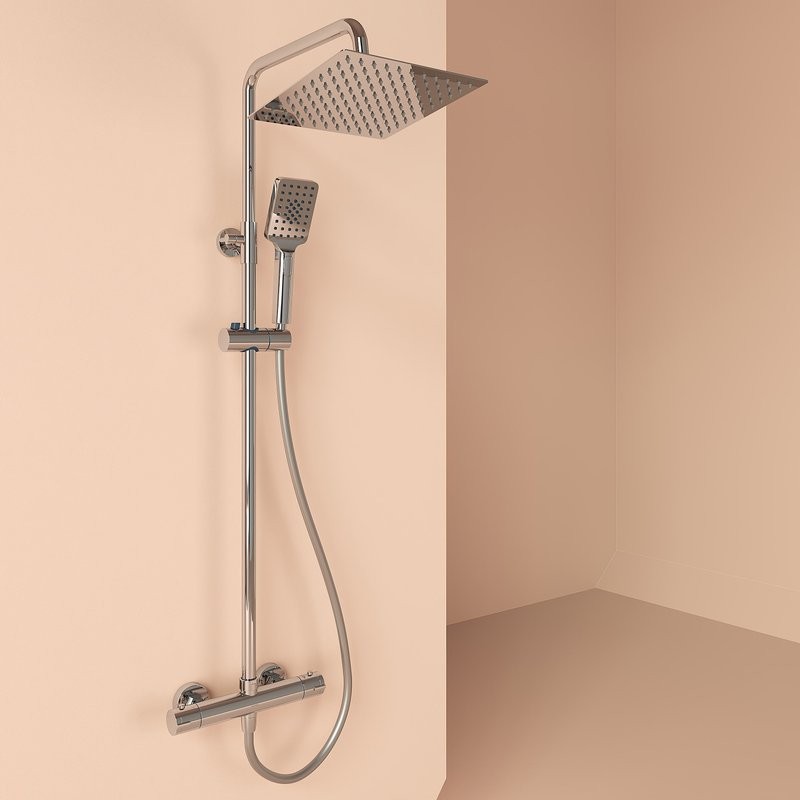 Душевая стойка Sancos Kanedo SC7100CH с термостатом, хром