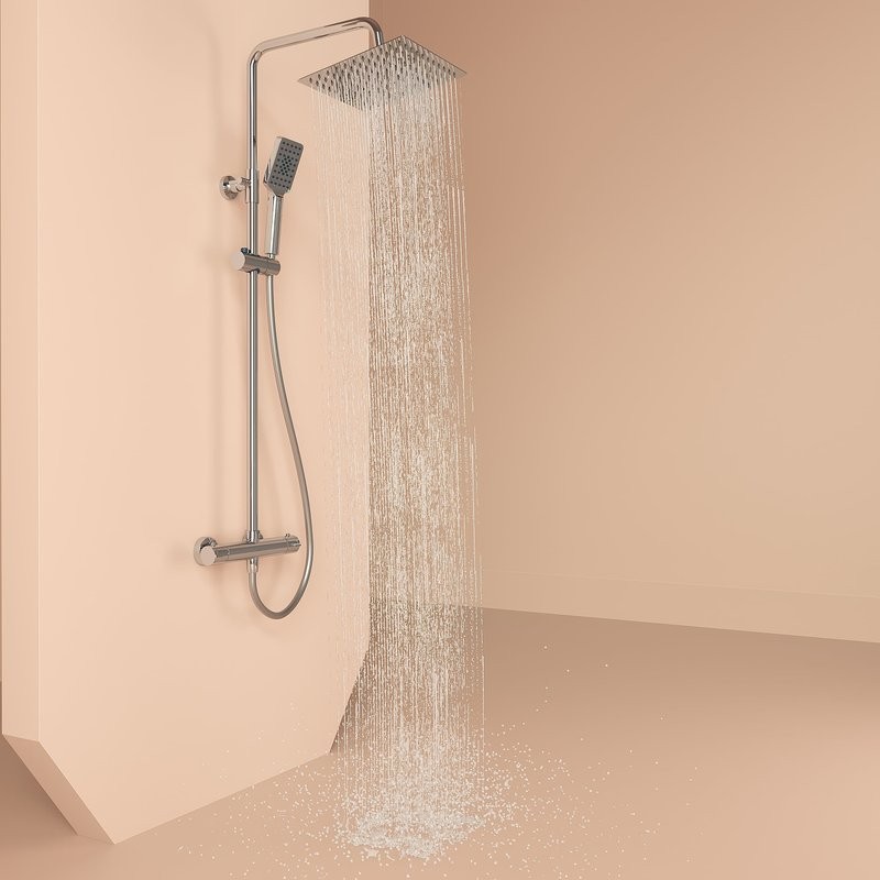 Душевая стойка Sancos Kanedo SC7100CH с термостатом, хром