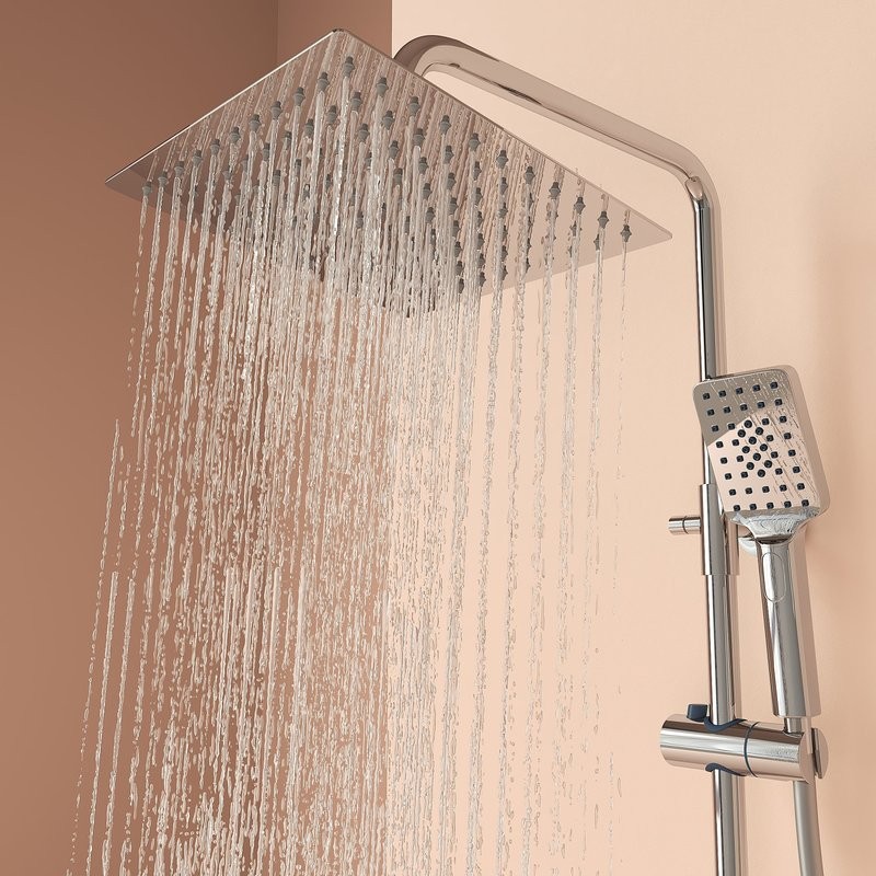 Душевая стойка Sancos Kanedo SC7100CH с термостатом, хром