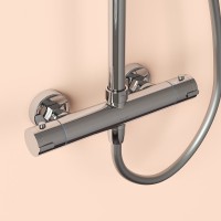 Душевая стойка Sancos Kanedo SC7100CH с термостатом, хром