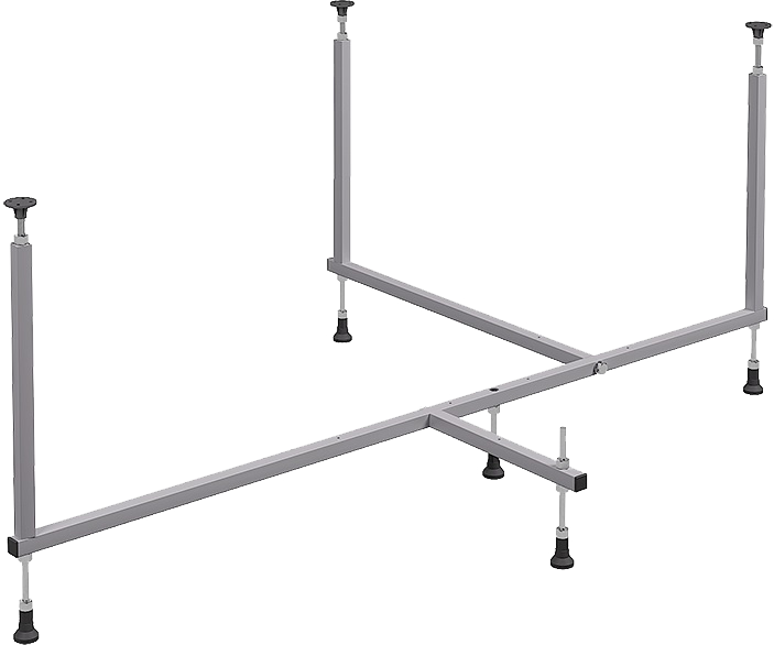 Акриловая ванна Timo Iva 1595 L 150x95 см, угловая, левая, пристенная, белая, асимметричная, с каркасом, с сиденьем