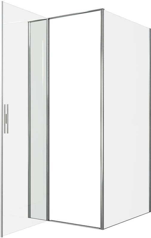Душевой уголок Allen Brau Priority 90x100, профиль хром, стекло прозрачное