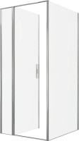Душевой уголок Allen Brau Priority 90x100, профиль хром, стекло прозрачное