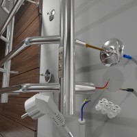 Полотенцесушитель электрический Тругор Браво ПЭК СП3П 60x50, с полкой