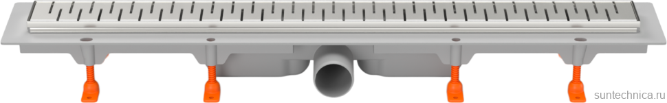Душевой трап (лоток) MCH Chudej Medium CH950/50MN 95 см, решетка хром, с сифоном