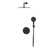 Душевой комплект WHITECROSS Y YSET08TOPBL С ВНУТРЕННЕЙ ЧАСТЬЮ, черный матовый