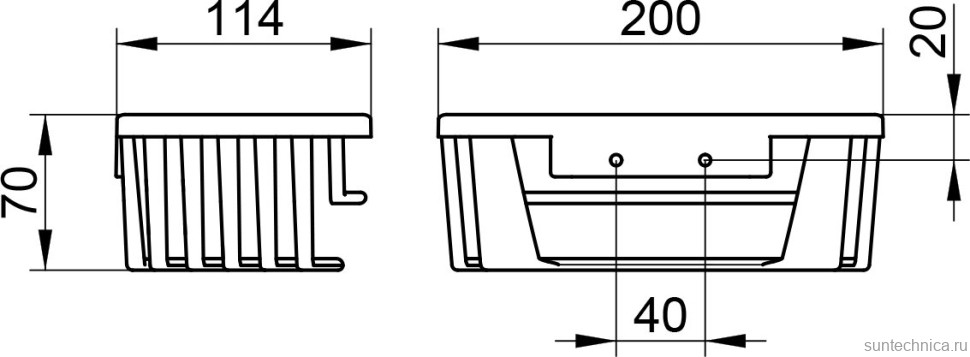 Полка Keuco Universal 24942 7 см