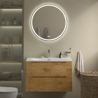 Тумба с раковиной BelBagno Etna 80 rovere nature, раковина BB-8099-80