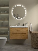 Тумба с раковиной BelBagno Etna 80 rovere nature, раковина BB-8099-80